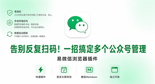 告别反复扫码！一招搞定多个公众号管理